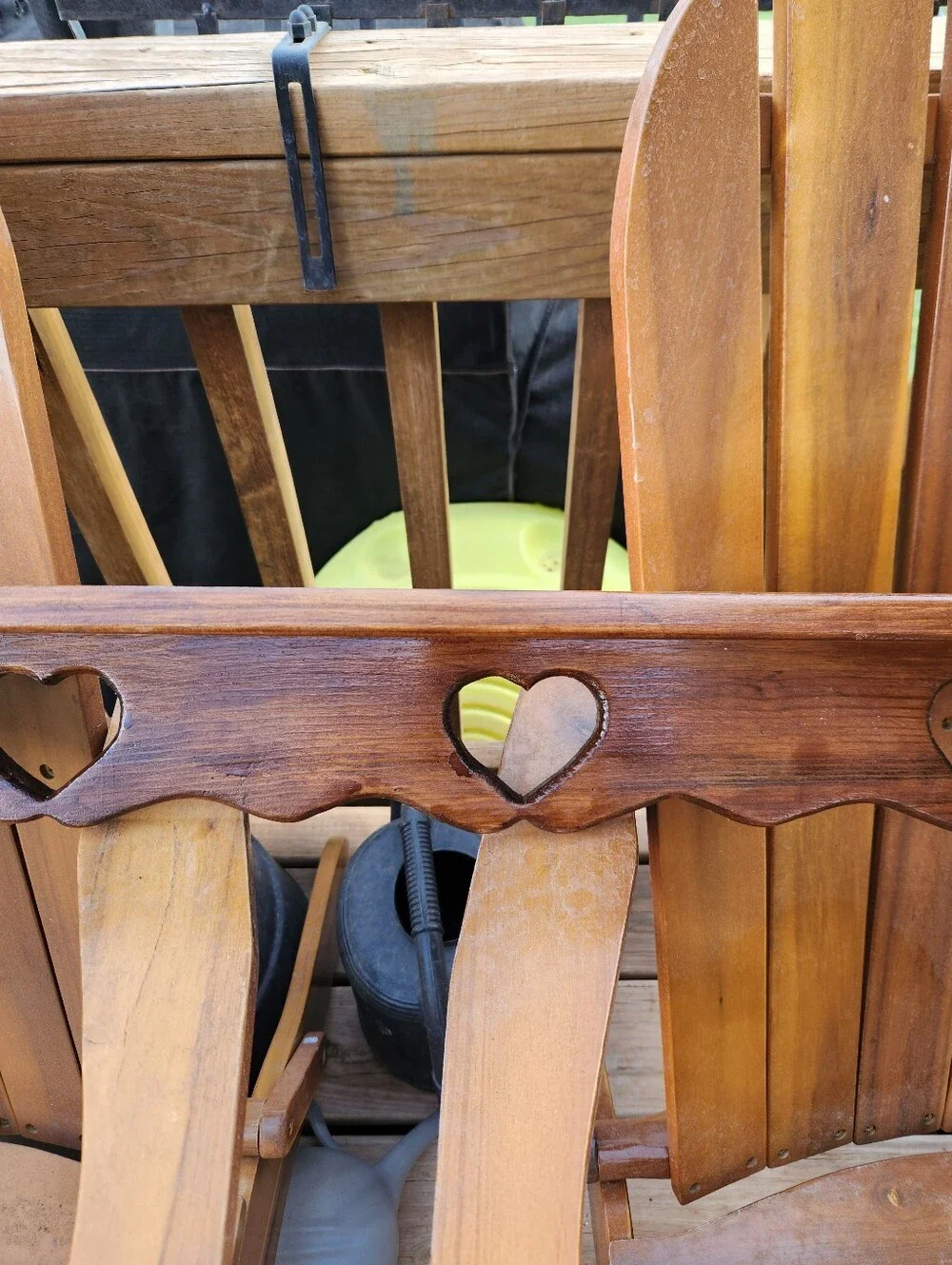 Vintage Wood Heart Cutout Wall Shelf 3 Fft Long